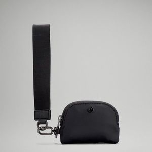 Lululemon Black Dual Pouch Wristlet